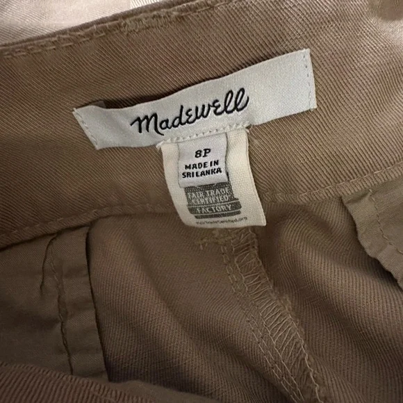 Madewell The Harlow Wide-Leg Pant | Size 8P | Khaki - Picture 3 of 12